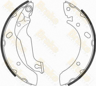 BRAKE ENGINEERING sh2603 -  Комплект тормозных колодок